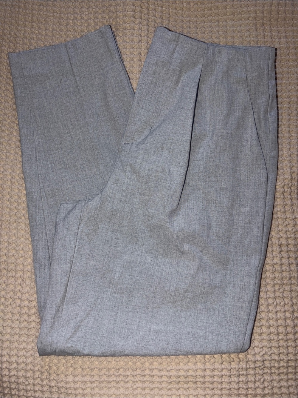 Women’s Classic Pleated Dress Pants - Light Gray